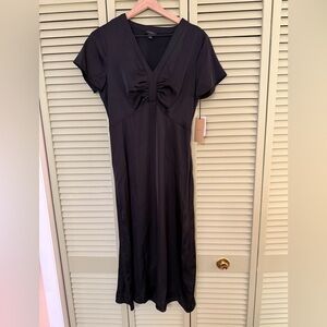 NWT Halogen Black Midi Dress